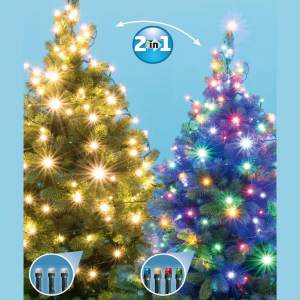 Somogyi LED 205/WW/M DUAL COLOR Fényfüzér 5 programos 14m melegfehér/színes